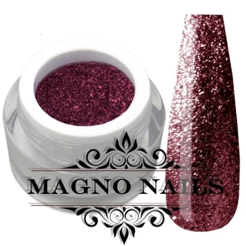 UV Gel - 1913 - Chrome Glitter Glam Gel - Rich Berry